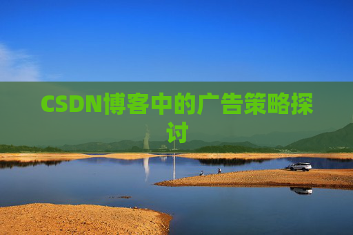 CSDN博客中的广告策略探讨